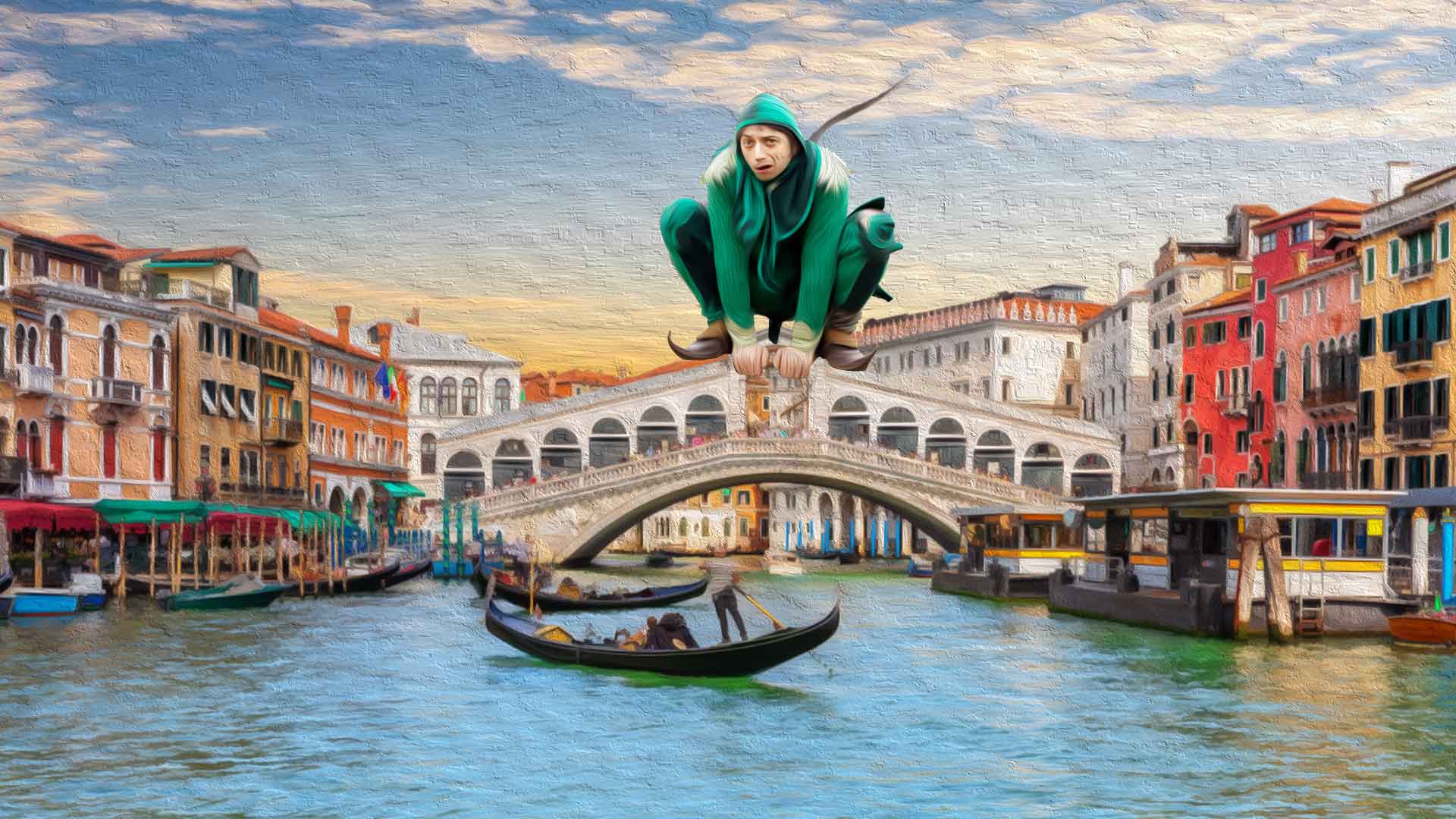 Nespolo Giullare al Carnevale di Venezia